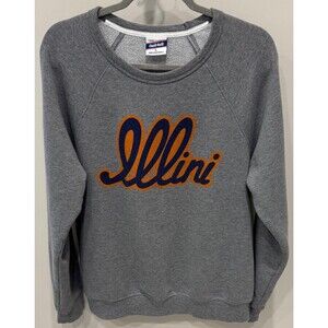 Illinois Fighting Illini - Charlie Hustle ILLINI Script Sweatshirt Women's Large